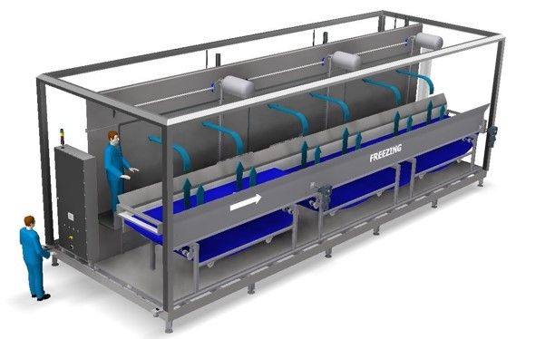 Van Abeelen Unifreezing IQF tunnelvriezer